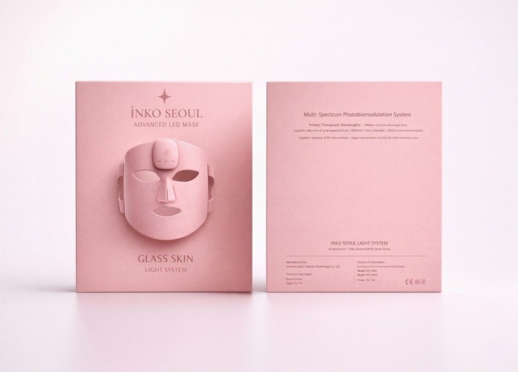 INKO Seoul LED mask packaging