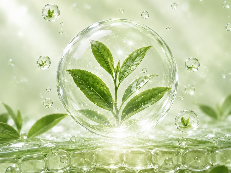 Green Tea and Echinacea eye contour ingredient visual