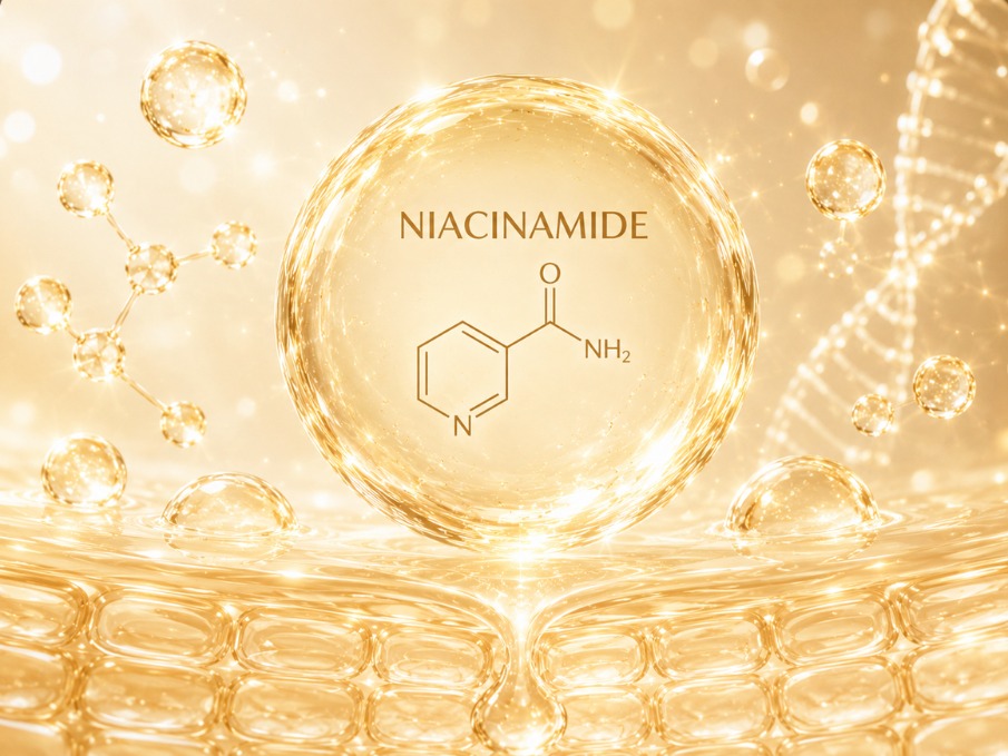 Niacinamide pore control ingredient visual