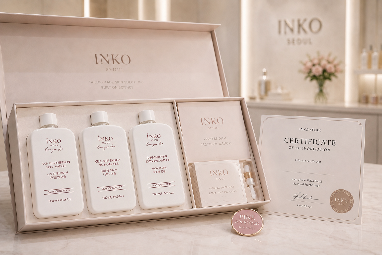 INKO Seoul PDRN, NAD+ and Exosome professional ampules