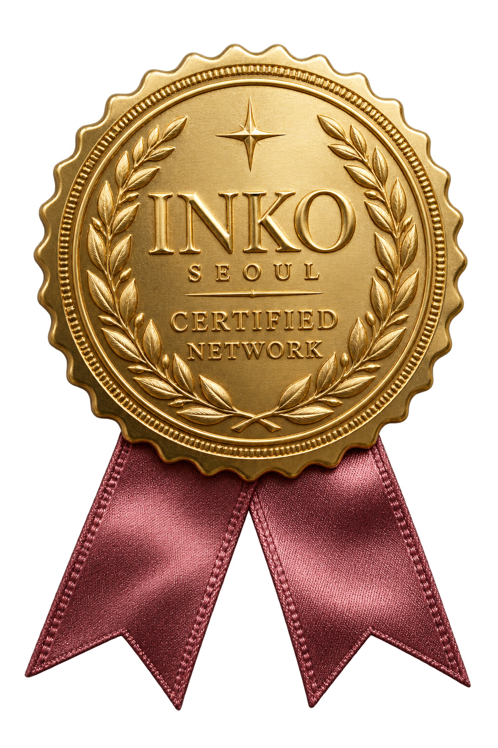 INKO Seoul gold certification medal